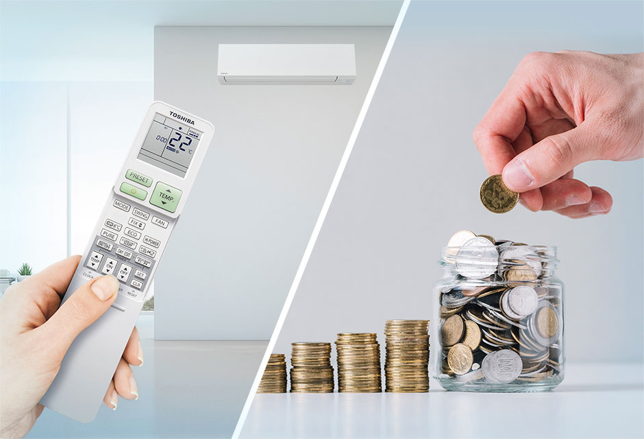 Air Con with money side by side