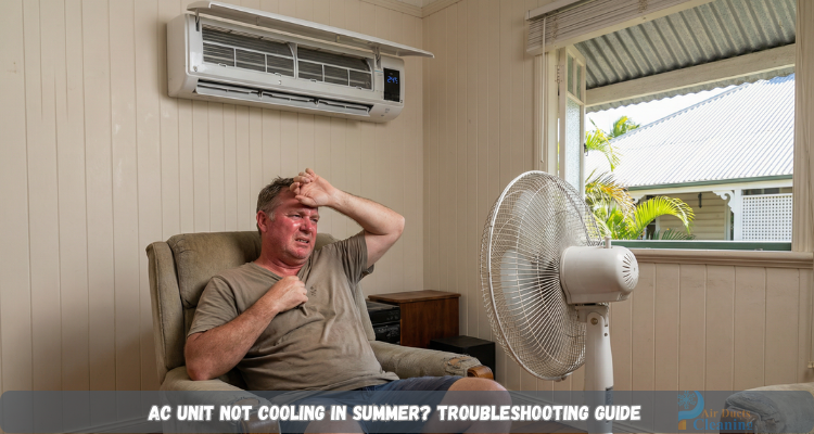 A man is facing a problem that his ac not cooling properly